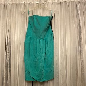 Rachel Roy strapless emerald green mini dress